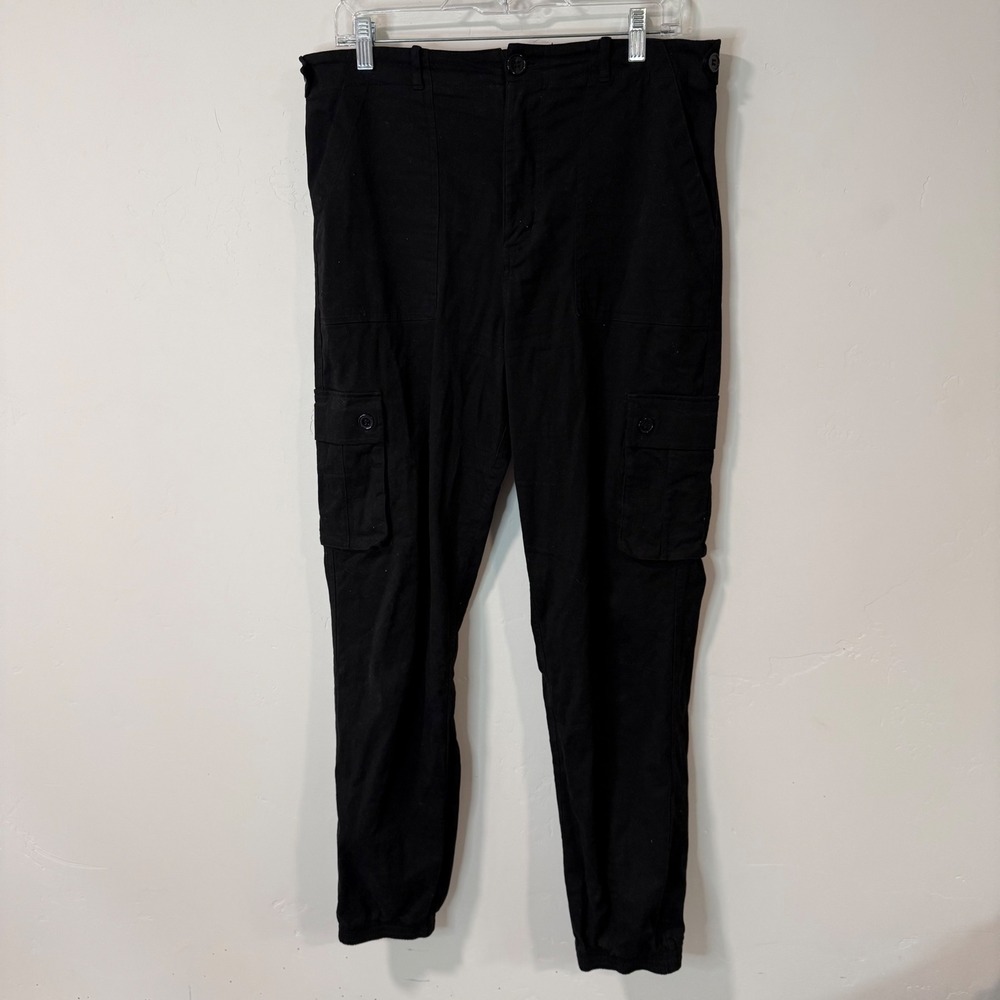Wondery Womens Isabel Cargo Jogger Pants Large Tall Black Outdoor Adventure